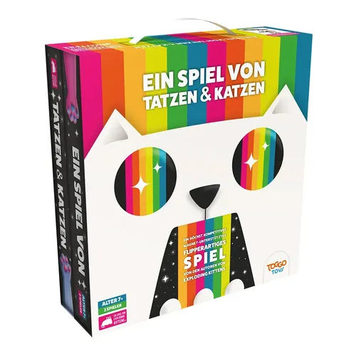 Ein Spiel von Tatzen & Katzen Brettspiel - Gesellschaftsspiel für Katzenliebhaber, fördert Kreativität und strategisches Denken in einer unterhaltsamen Spielumgebung.