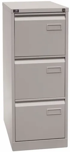 Bisley Hängeregisterschrank Light - Lichtgrau, H 71 x B 41 x T 62 cm - Der Bisley Hängeregisterschrank Light bietet mit 3 Schüben und Auszugssperre optimale Ordnung für Ihr Büro. Robuste Bauweise und hochwertige Lackierung sorgen für Langlebigkeit und einfache Handhabung.