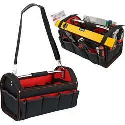 XL Werkzeugtasche mit Schultergurt - Werkzeuggürtel & -taschen, geräumige Schultertasche mit vielen Fächern für optimale Organisation und einfachen Transport Ihrer Werkzeuge.