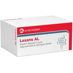 Laxans AL bei Verstopfung - Arzneimittel zur kurzfristigen Linderung von Verstopfung, mit dem Wirkstoff Bisacodyl für eine sanfte und effektive Darmentleerung.