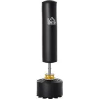 HOMCOM Standboxsack Freistehender Boxsack für Profis und Anfänger - Standboxsäcke für effektives Training, mit stabiler Stahlkonstruktion und federndem Sockel für schnelle Rückpralle, ideal für Zuhause und Fitnessstudios.