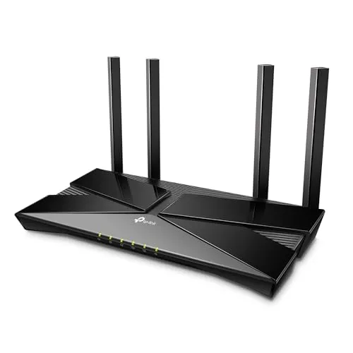 TP-Link AX1800 Dualband-WLAN-6-Gigabit-VDSL-ADSL-Modem-Router, 1201 Mbit/s 5 GHz, 574 Mbit/s 2,4 GHz, 1× USB 2.0, 2×2MU MIMO, VoIP-Unterstützung, Tether-App, vielseitiger Anschluss Archer VX1800v