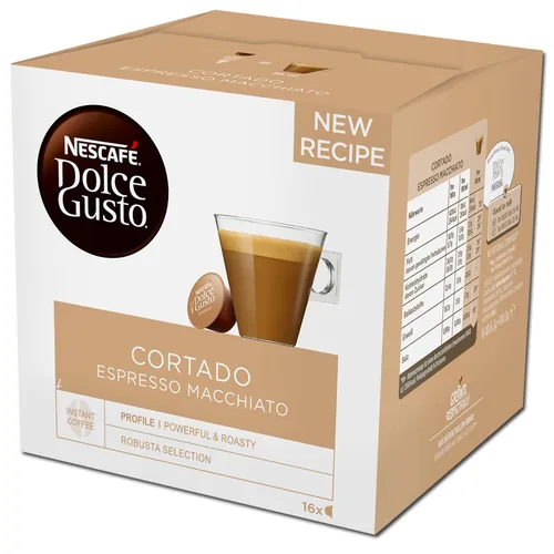 Dolce Gusto Cortado Espresso Macchiato, 16 Kapseln 58,50€/1kg