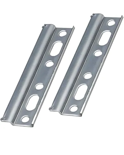Gedotec Schrankaufhänger Stahl verzinkt H10323 | 2 Stück Schrankhalter zum Schrauben Länge: 107 x 26 cm | Möbelaufhänger | Aufhängeschiene Metall | Schrankträger stabil | Schrankträger | Schwerlast