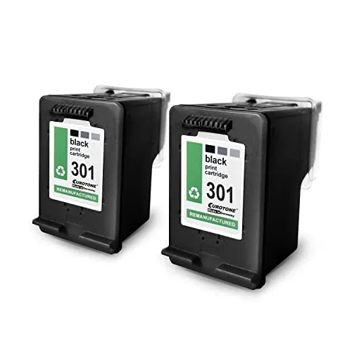 2X Müller Printware Patronen kompatibel für HP 2543 2547 2545 ersetzt HP 301XL BK Schwarz Black