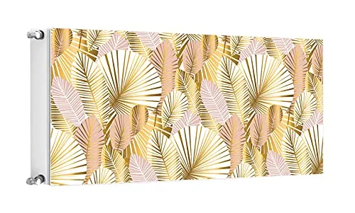 TMK ArtDeko Magnetische Heizkörperverkleidung Modernes Design Einfache Montage 120x60 Magnet Heizkörperabdeckung, Blumen