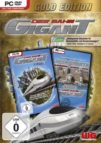 Der Bahn Gigant - Gold Edition - Strategie- und Simulationsspiel, erlebe die Faszination des Schienenverkehrs mit exklusiven Inhalten und verbesserter Grafik.