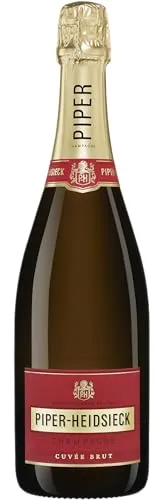 Piper-Heidsieck Champagne CUVÉE BRUT 12% Vol. 0,75l - Exzellenter Champagner mit 90/100 Punkten, vollmundig und fruchtig, ideal als Aperitif oder zu fruchtigen Desserts.