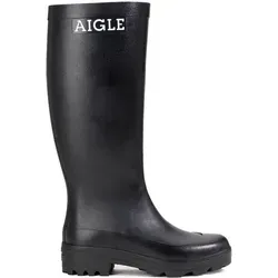 Aigle Atelier Gummistiefel schwarz - Modische Gummistiefel inspiriert von Arbeitsstiefeln, mit klaren Linien und langer Silhouette. Hergestellt in Frankreich mit einzigartigem Know-how für Stil und Funktion.