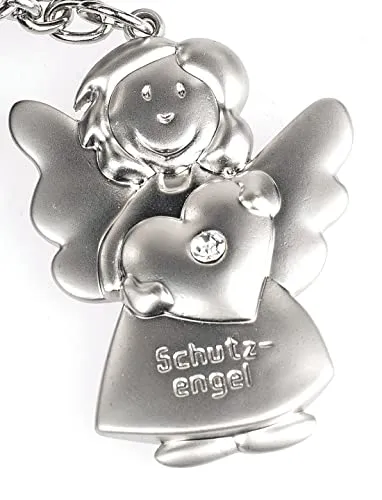 Schlüsselanhänger ~ Schutzengel mit Herz ~ Engel Anhänger für Auto Schlüssel