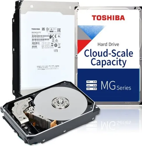 Toshiba MG09 Enterprise Capacity - 16 TB - Festplatte mit 16 TB, ideal für Unternehmen und Datacenter, bietet hohe Zuverlässigkeit und Leistung für anspruchsvolle Anwendungen.