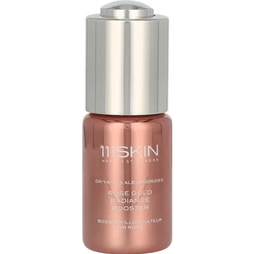 111Skin Rose Gold Radiance Booster - Gesichtspflege mit sofortigem Glow, angereichert mit Hyaluronsäure und purem Goldextrakt für strahlende, hydratisierte Haut.
