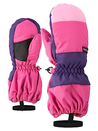 Ziener LIWI Skihandschuhe für Kinder, pop pink, 104 - Wintersport-Bekleidung mit extra langer Stulpe für optimalen Schutz vor Schnee, wasser- und winddicht dank ZIENER AQUASHIELD Membran für warme, trockene Hände.