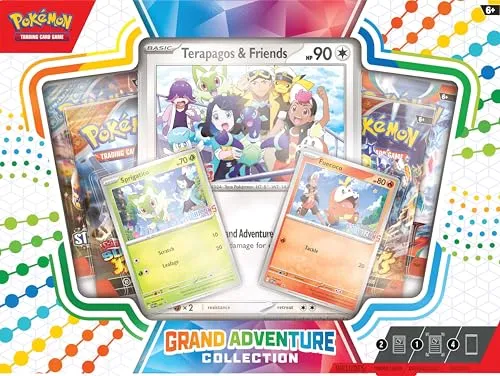 Pokémon TCG: Grand Adventure Collection - Sammelkarten Packs & Sets mit 2 exklusiven Folien-Promo-Karten und 4 Boosterpacks für spannende Abenteuer im Pokémon-Universum.