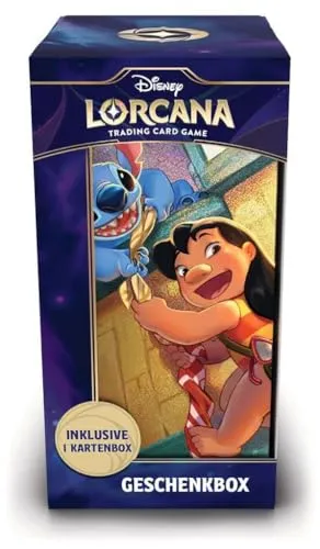 Disney Lorcana Archazias Insel - Lilo Geschenkbox (Deutsch) - Gesellschaftsspiel für Fans mit exklusiver Lilo Promokarte, 5 Booster Packs und praktischer Aufbewahrungsbox – ideal für Spieler und Sammler!