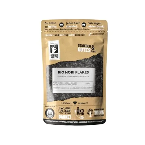 Bremer Gewürzhandel BIO Nori Flakes, mildes Umami-Aroma, vielseitig, 30g