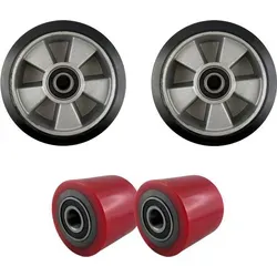 Oswald Transportgeräte Hubwagen Räder & Rollen Set