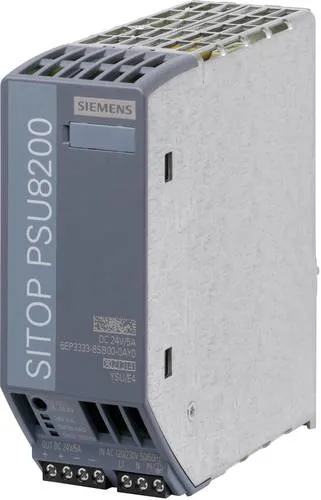 Siemens SITOP PSU8200 24 V/5 A Hutschienen-Netzteil - Sonstige, extrem platzsparend mit nur 45 mm Breite und hoher Überlastfähigkeit für zusätzliche Leistung.