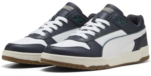 PUMA Unisex RBD Game Low Sneaker - New Navy White-Dark Myrtle, 37 EU - Herren-Sneaker mit umweltfreundlichem Obermaterial aus recycelten Materialien und rutschfester Gummisohle für optimalen Tragekomfort.