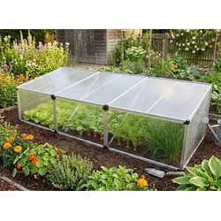 cm Frühbeet GROWBOX XL Aluminium Gewächshaus 180 cm - Optimales Gewächshaus für den Anbau von Gemüse! Die GROWBOX XL bietet hochwertigen UV-beständigen Schutz und eine einfache Montage. Genießen Sie frische Ernten mit verstellbarem Dach für beste Belüftung.