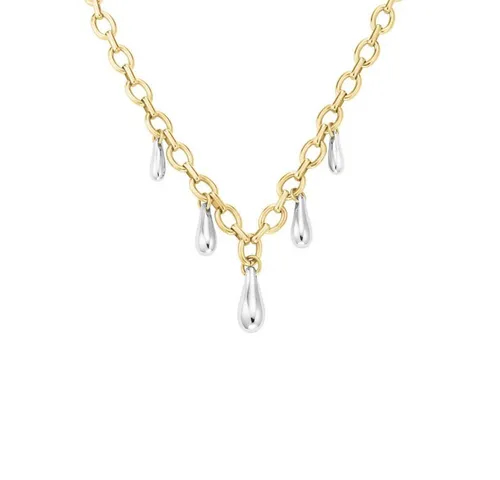 ROSEFIELD Kette mit Anhänger ROSEFIELD Halskette Dome Multi Drop Duotone Gold Silber