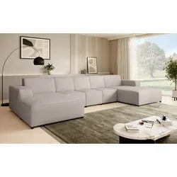 Beautysofa Ecksofa PEDRO U XL – modernes U-förmiges Design mit Hocker - Großzügiges 382 cm Ecksofa mit vielseitigem Hocker, ideal für stilvolle Wohnzimmer. Hochwertige Materialien und elegantes Design bieten Komfort und Langlebigkeit.