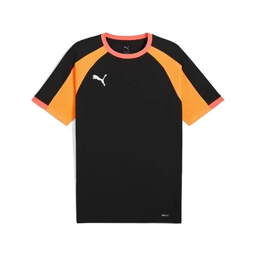 PUMA Herren IndividualLIGA Jersey T-Shirts, PUMA Black-Heat Fire,