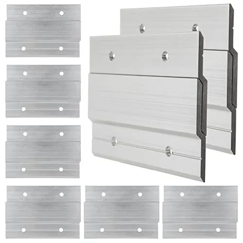 FVIEXE 16 Stück 10.2 cm französische Stollenaufhänger, robuster Metall-Bilderaufhänger mit Z-Stange, ineinandergreifende Aluminium-Z-Clips zum Aufhängen von Bildern, Kanten, Wandmontage, Hardware-Kit