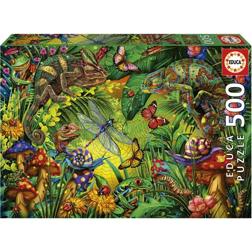 Educa Buntes Dschungelleben 500 Teile Puzzle (500 Teile) (19551)