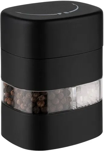 APS 40543 2in1 Salz- und Pfeffermühle - Küchenhelfer mit cleverer 2in1-Funktion für Salz und Pfeffer, elegantes Design und präzises Keramikmahlwerk – perfekt für jeden Koch!