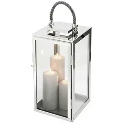 Fink Windlicht Silber, rechteckig 24x48x24 cm in silber von Fink