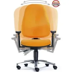 SITWELL STEIFENSAND Ortholetic L - Ergonomischer Gesundheitsdrehstuhl - Bürostühle mit ergonomischer Kopfstütze und individueller Anpassung für maximalen Komfort, ideal für langes Sitzen am Arbeitsplatz.
