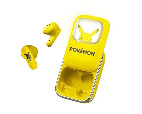Pokémon Pikachu Slide TWS Earphones in gelb von OTL Technologies