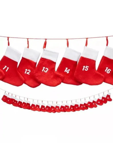 CEPEWA Adventskalender Adventskette Limitierte Edition - Adventskalender mit 24 einzigartigen Überraschungen, perfekt für eine besinnliche Vorweihnachtszeit und ideal zum Dekorieren.