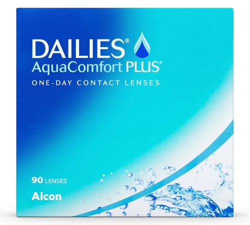 Dailies AquaComfort Plus Tageslinsen | 90 Stück | +04.75 Dioptrien - Kontaktlinsen für optimalen Tragekomfort und klare Sicht, ideal für Allergiker. Die 1-Tages-Linsen setzen feuchtigkeitsspendende Wirkstoffe frei, die die Augen erfrischen und Ablagerungen verhindern.