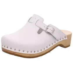 Berkemann Unisex Riemen-toeffler Clogs, Weiß 42 EU - Clogs & Pantoletten für Herren, handwerklich gefertigt mit anpassbaren Riemen für optimalen Halt und schockabsorbierender Zwischensohle für höchsten Tragekomfort.