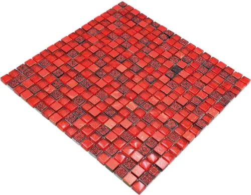 Wand- & Deckenfliesen Rot von Mosaik Netzwerk