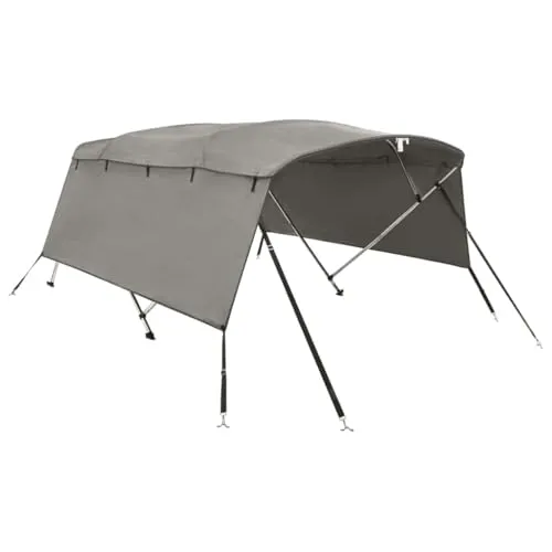 vidaXL 4 Bow Bimini Top mit Seitenteilen - Abdeckplanen für Boote, UV-beständig und wasserfest, bietet optimalen Schutz vor Sonne und Wetterbedingungen, ideal für lange Bootsfahrten.