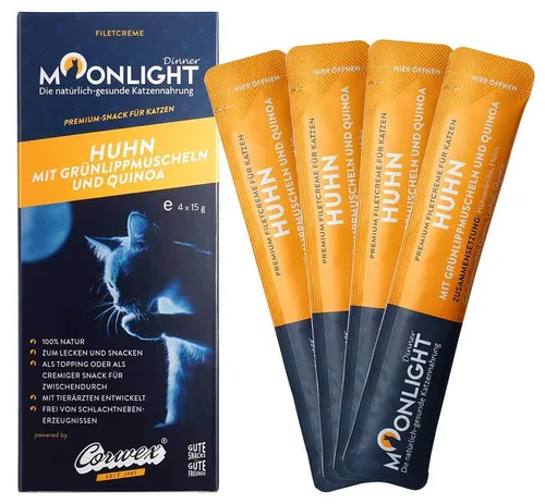 Moonlight Katzensnack Filetcreme Huhn 1er (60g = 4x15g)