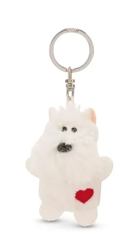 NICI Schlüsselanhänger Hund weiß mit Herz 5cm von NICI