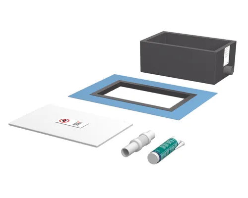 Bette Installationsbox Easy Connect B57-0400 - Sanitärinstallation für den sicheren Anschluss von Duschwannen und Badewannen, einfach zu installieren und zuverlässig