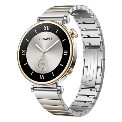 HUAWEI Watch GT 4 Smartwatch, Bis zu 14 Tage Batterielaufzeit, Kompatibel mit iOS und Android™, Herzfrequenzmessung, Sportuhr, SpO2 und GPS, +6 Monate erweiterte Garantie, 41MM, Silber