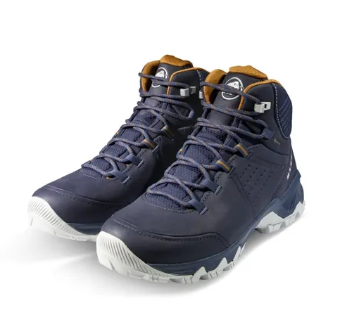 Mammut Nova IV Mid GTX Women marine-cheetah (50543) 6.5 - Wanderschuhe für Damen mit GORE-TEX Membran für atmungsaktiven, wasserdichten Schutz. Der 3D Memo Foam sorgt für perfekten Komfort und Anpassung an den Fuß.