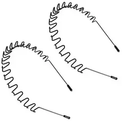 2er Set Metall Haarband Wave Stirnband elastisch rutschfest Outdoor