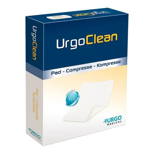 Urgoclean Kompresse 10x12 cm - 10 Stück - Kompressen & Verbände, ideal für Wundversorgung mit hoher Saugfähigkeit und sanfter Hautverträglichkeit.