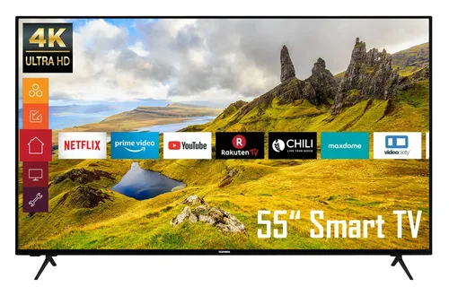 Telefunken XU55K521 55 Zoll Fernseher 4K UHD HDR Smart TV Prime Video / Netflix