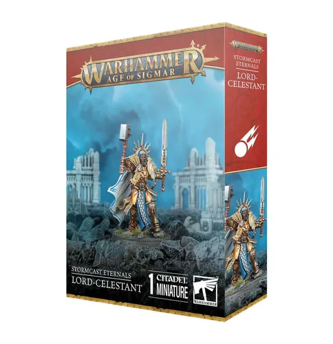 Stormcast Eternals - Lord-Celestant für Warhammer AoS - Erlebe epische Schlachten mit dem Lord-Celestant der Stormcast Eternals. Ideal für strategisches Spiel und Sammlung – ein Muss für jeden Warhammer-Fan!