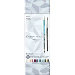 CARAN D'ACHE Buntstifte BICOLOR ALPINE FROST, 10er Set von Caran d'Ache
