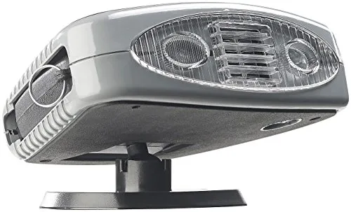 Lescars Auto Heizung: Elektrische Kfz-Zusatzheizung mit 150 Watt - Innenausstattung mit starker Heizleistung von 150 Watt, ideal zum Enteisen von Scheiben und für kalte Tage. Ausklappbarer Haltegriff und integrierte LED-Arbeitslampe für zusätzlichen Komfort.
