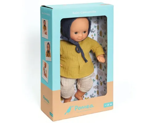 DJECO Babypuppe POMEA Camomille 32 cm mit Schlafaugen von Djeco